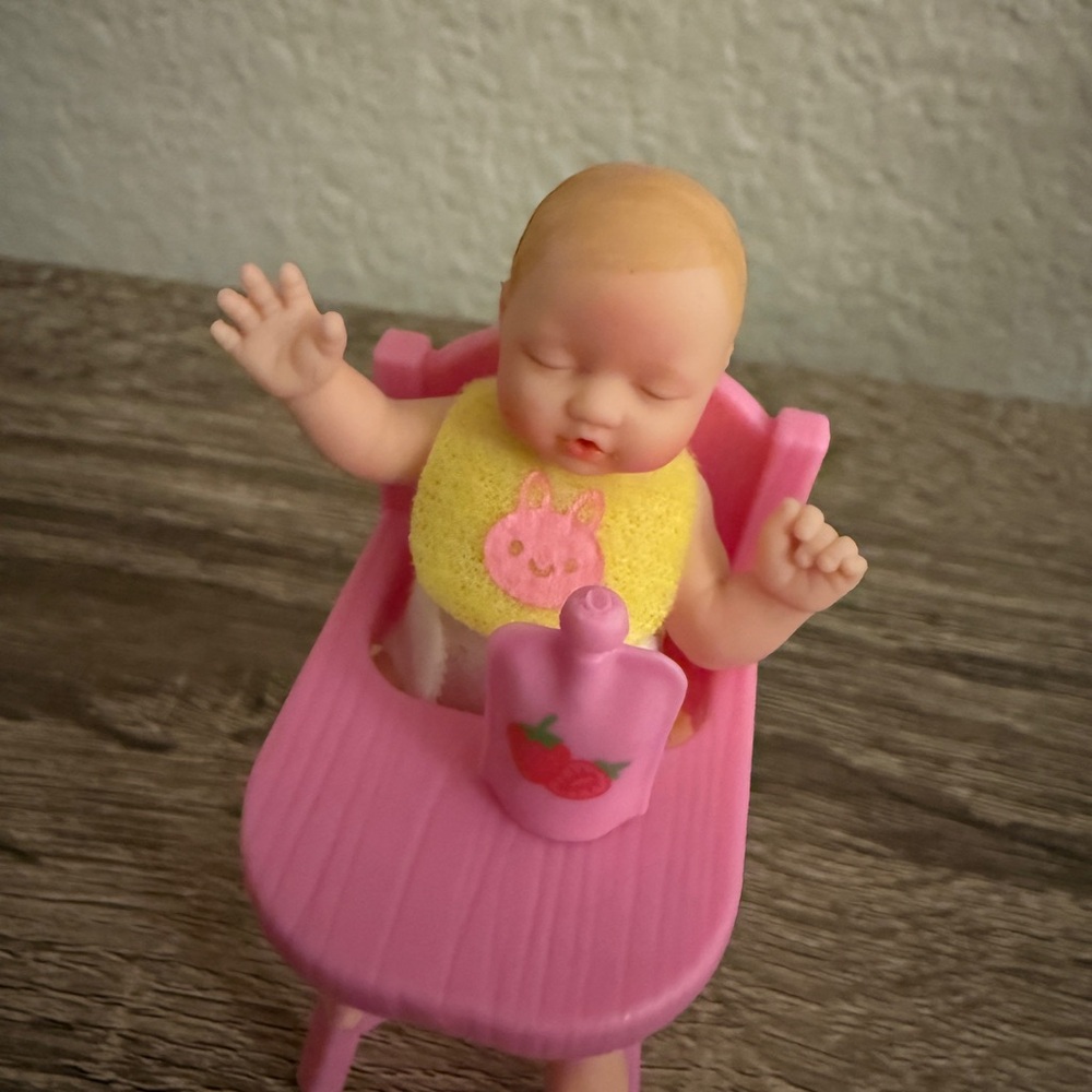 My Mini Baby~Pink High Chair with Juice